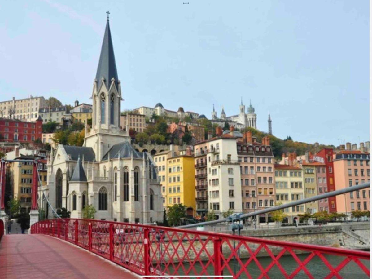 Apartamento Beau Duplex Avec Jardin Et Vue Lyon Exterior foto