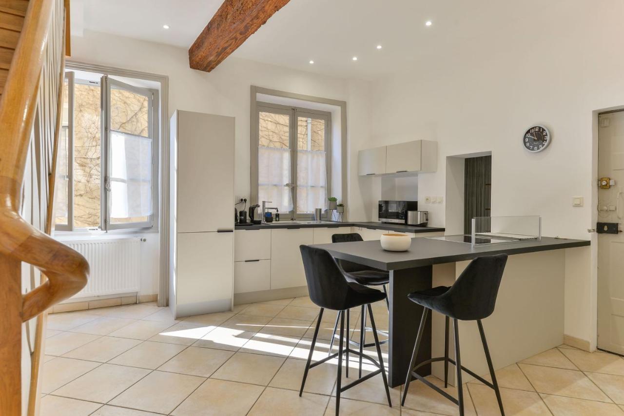 Apartamento Beau Duplex Avec Jardin Et Vue Lyon Exterior foto